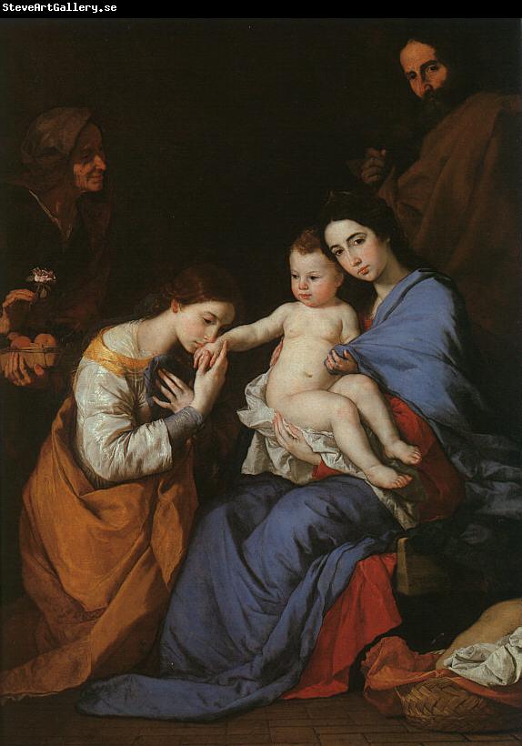 Jusepe de Ribera The Holy Family with Saints Anne Catherine of Alexandria